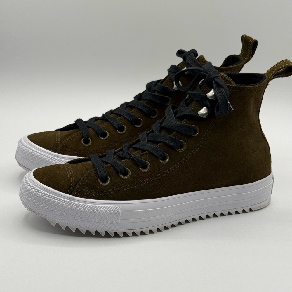 Converse Women’s Chuck Taylor All Star Hiker Hi Top 565238C Olive Green SZ 8.5 - Picture 5 of 13